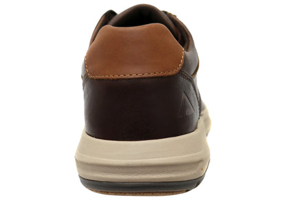 Align Erwin Mens Supportive Leather Wide Fit Comfortable Lace Up Shoes