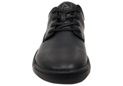 Align Erwin Mens Supportive Leather Wide Fit Comfortable Lace Up Shoes