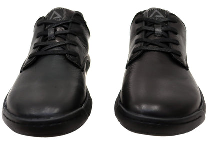 Align Erwin Mens Supportive Leather Wide Fit Comfortable Lace Up Shoes
