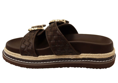 Billini Anastasia Womens Comfortable Platform Slides Sandals