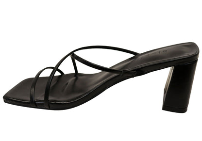 Billini Harlene Womens Comfortable Heeled Slides Sandals