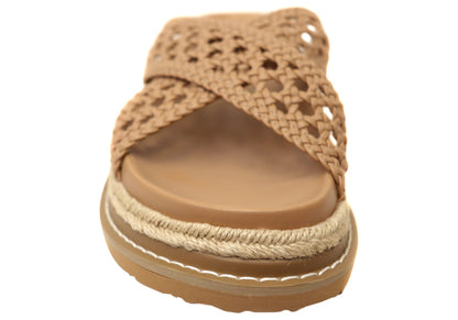 Billini Atzi Womens Comfortable Platform Slides Sandals