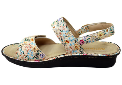 Alegria Verona Womens Comfortable Leather Sandals Summer Thyme