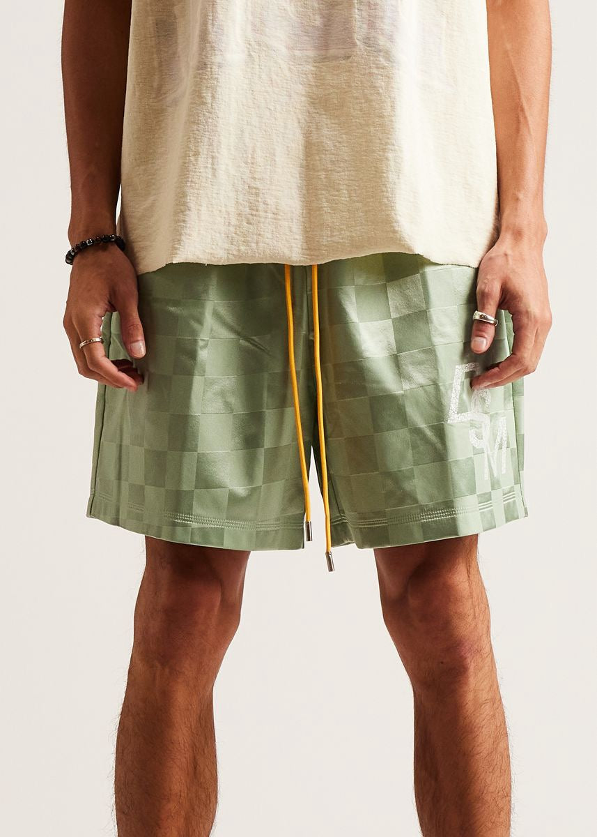 DSM Checkered Nylon Short-Sage