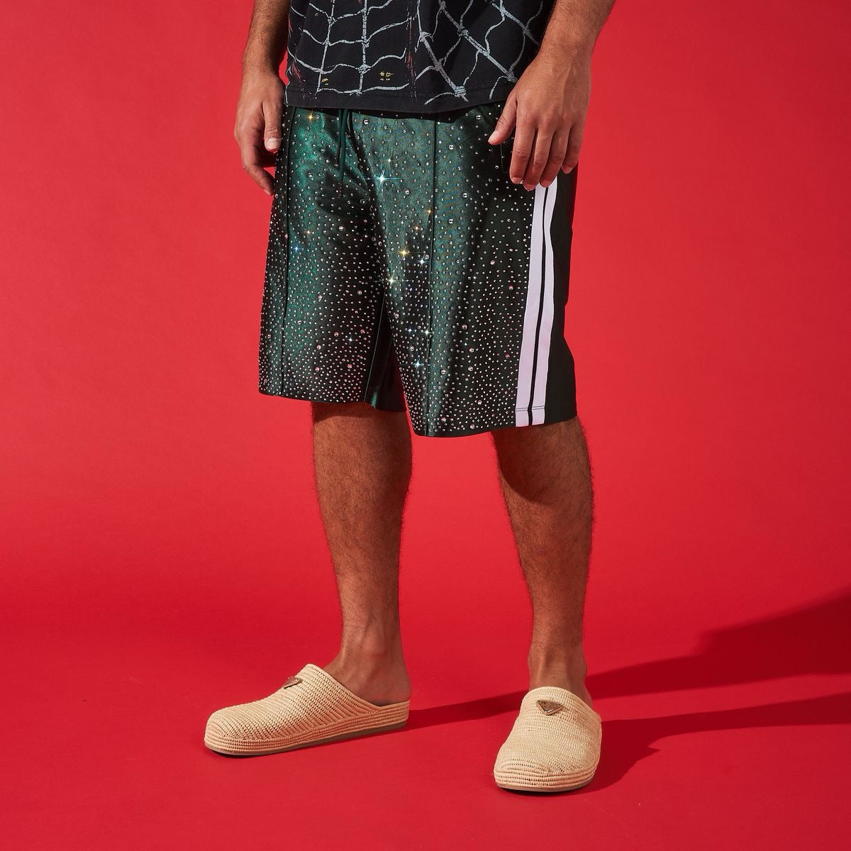 DUAA ''FOCUS'' GREEN STONE TRACK SHORT