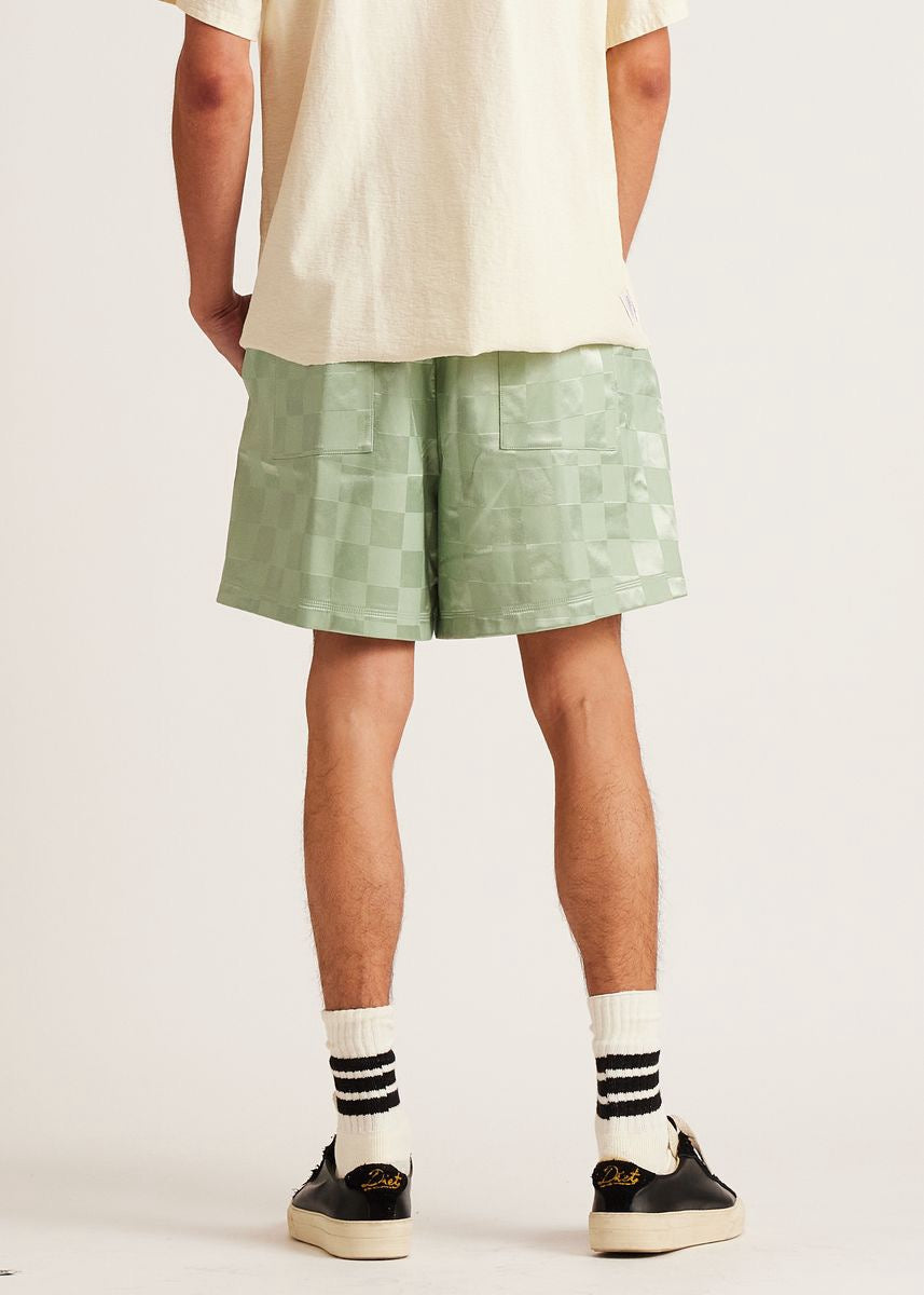 DSM Checkered Nylon Short-Sage