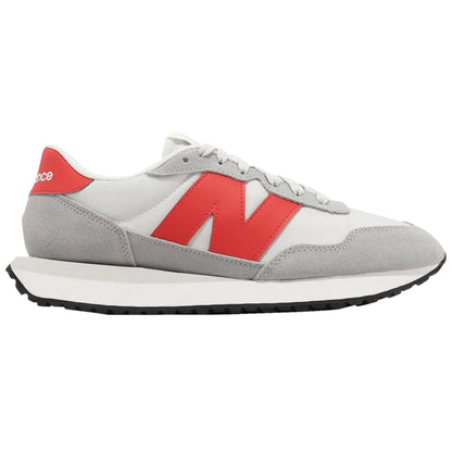 New Balance 237 Concrete Grey Matter True Red