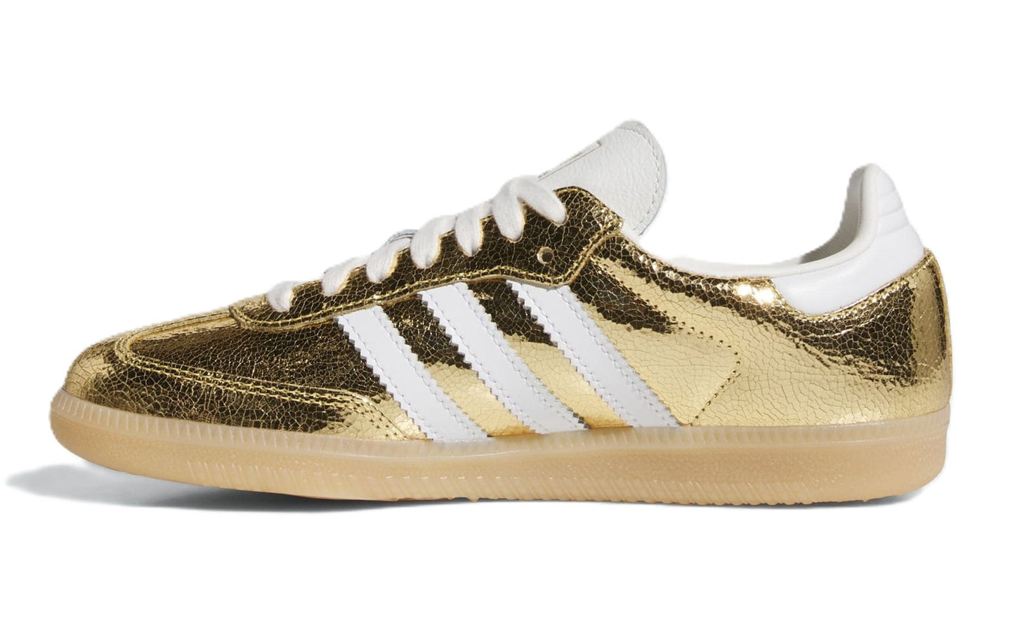 adidas Samba OG Gold Metallic Cracked Leather (W)