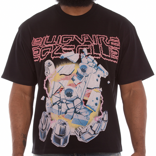 Billionaire Boys Club Abandon Planet SS Knit (Cropped Fit) (Black)