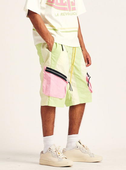 Diet Starts Monday "Nylon MX Shorts" Volt/Pink