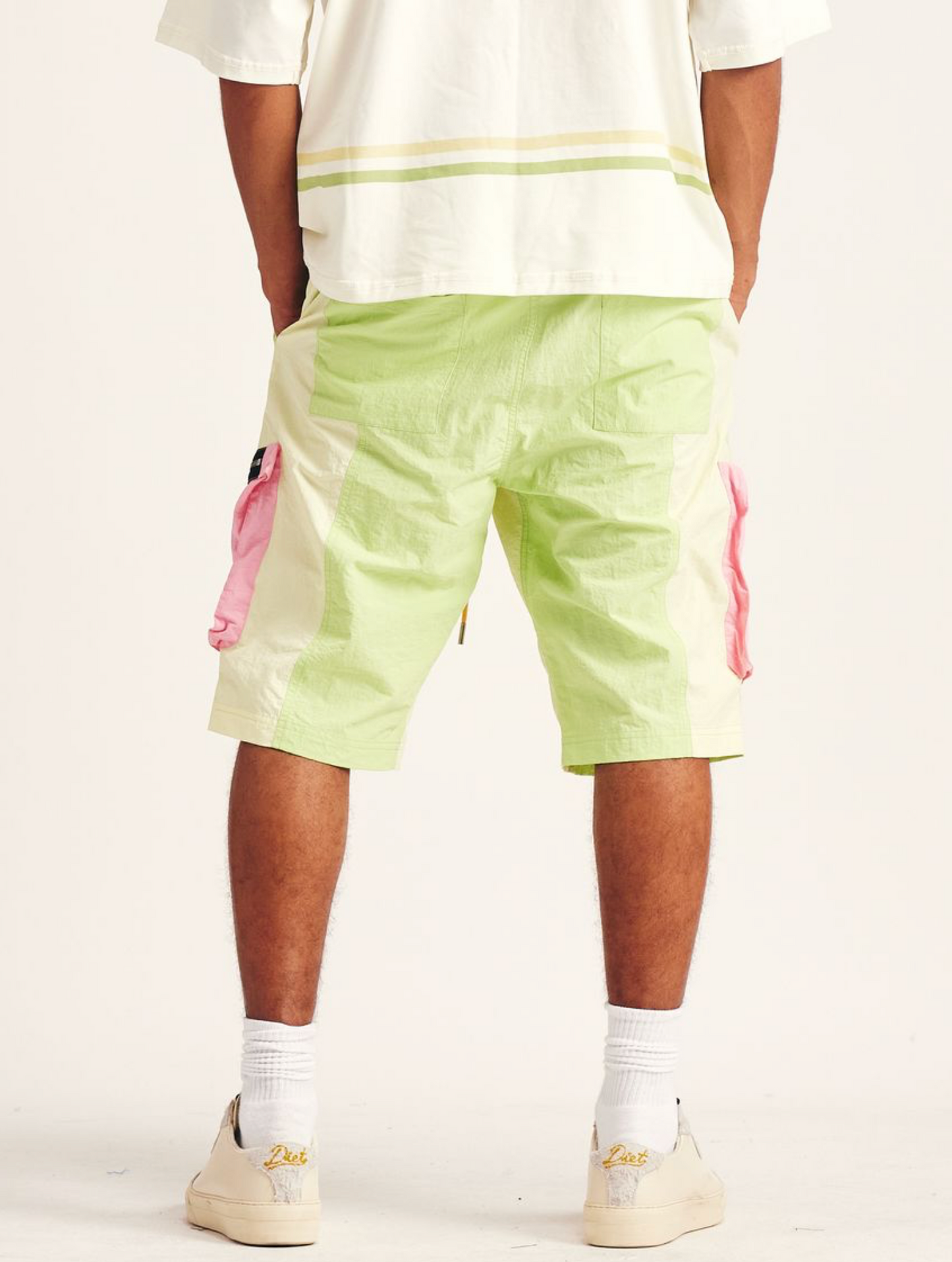 Diet Starts Monday "Nylon MX Shorts" Volt/Pink
