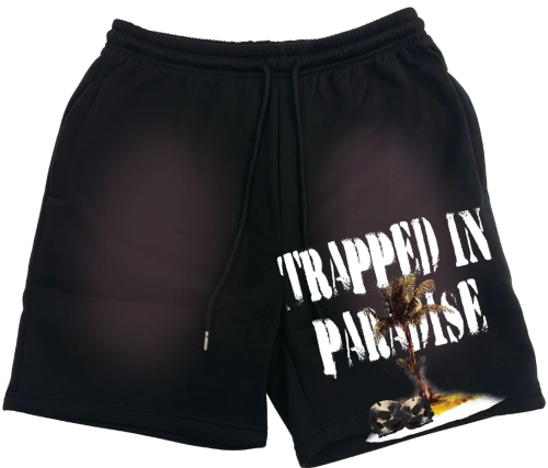 DRY ROT TRAPPED IN PARADISE TERRY SHORTS