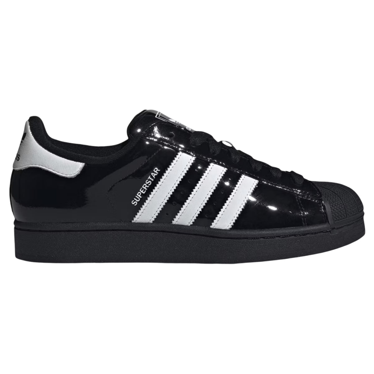 adidas Superstar II Black White Patent Leather