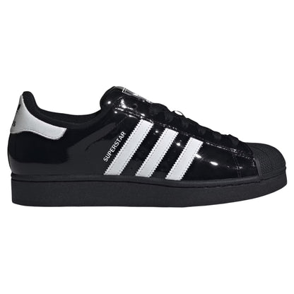 adidas Superstar II Black White Patent Leather
