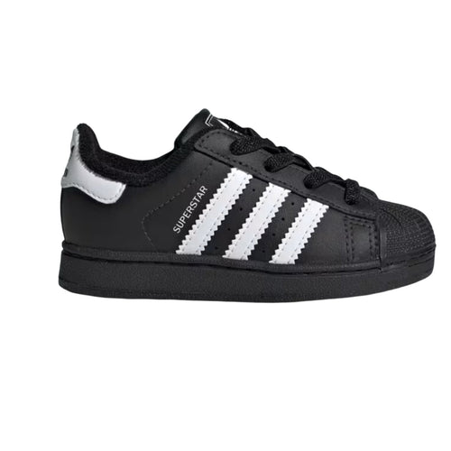 adidas Superstar II Elastic Lace Core Black Cloud White (TD)