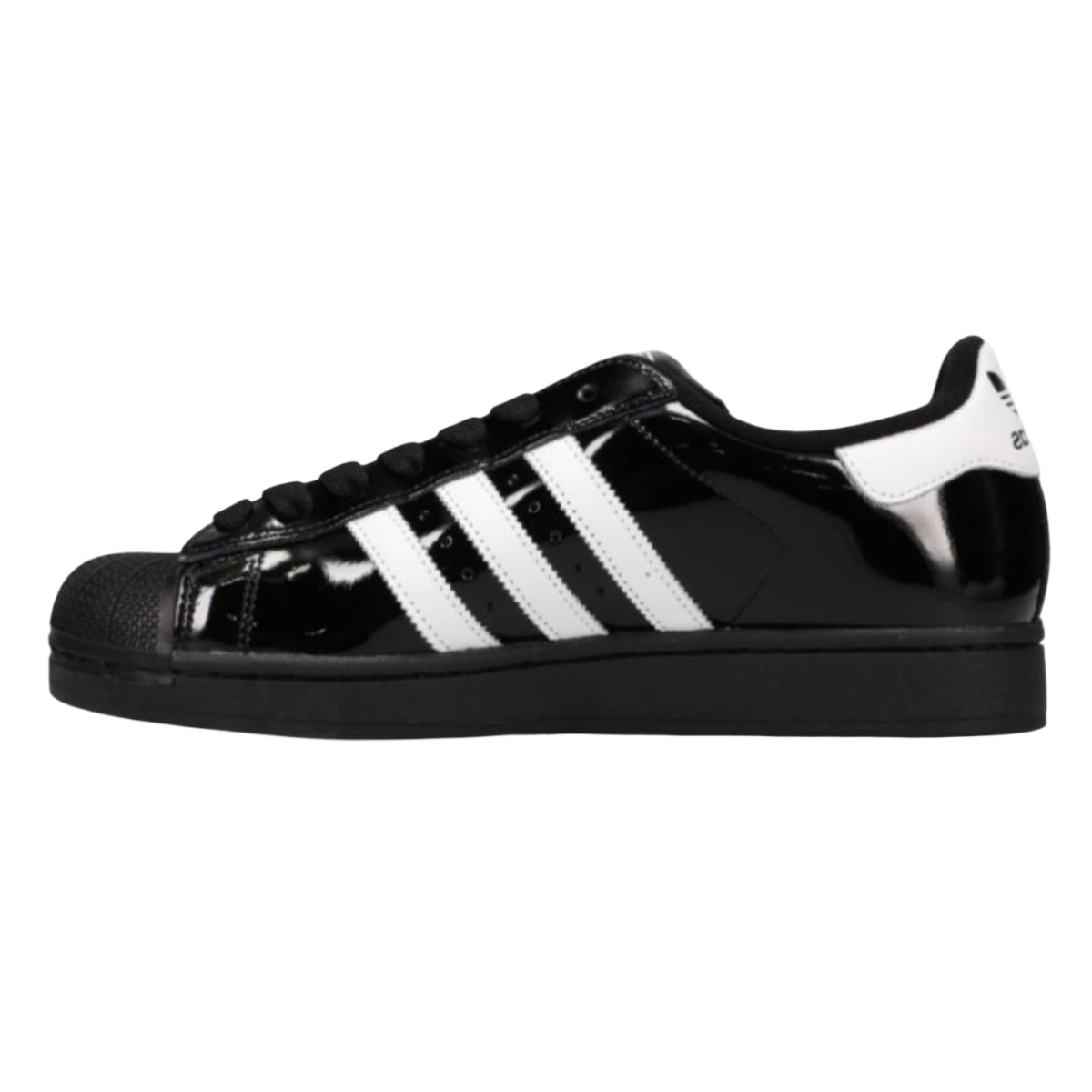 adidas Superstar II Black White Patent Leather