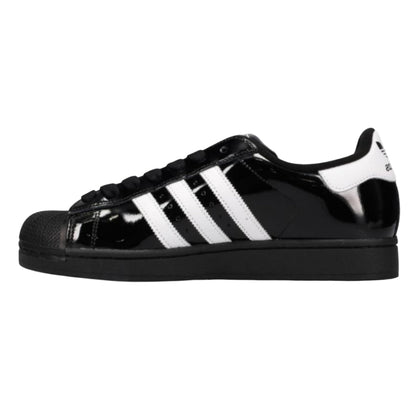 adidas Superstar II Black White Patent Leather