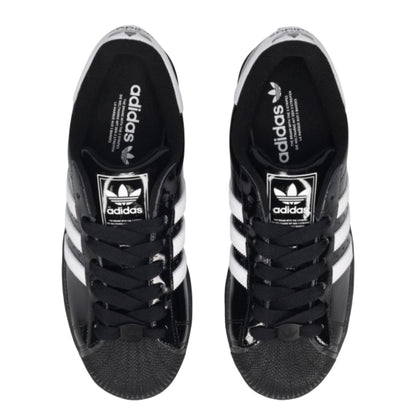 adidas Superstar II Black White Patent Leather