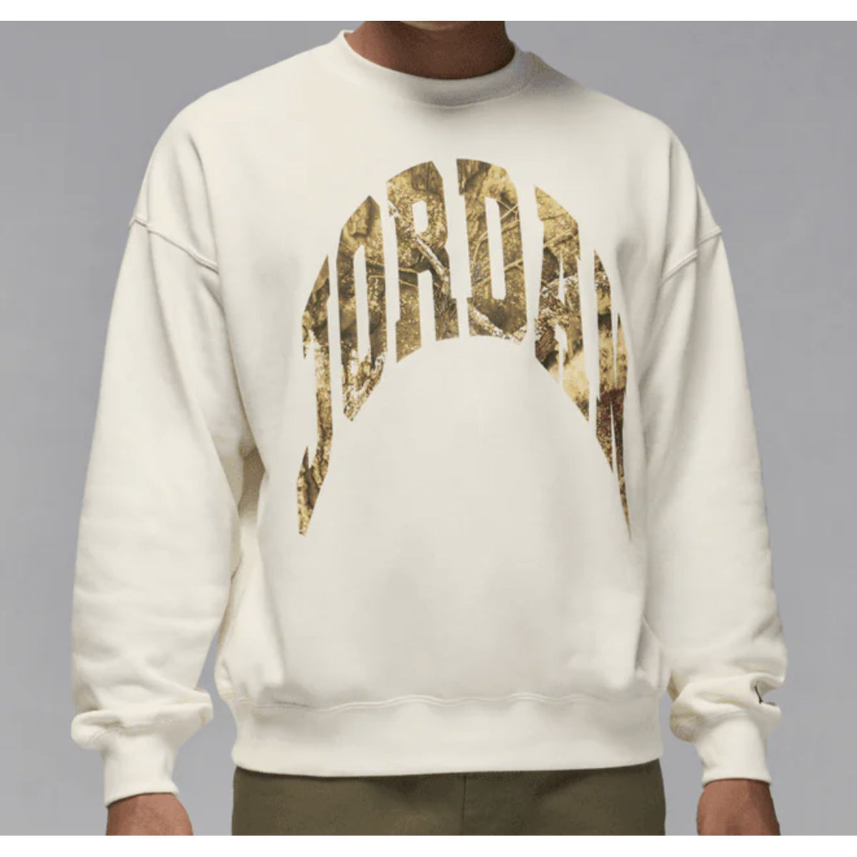 Jordan Brooklyn French Terry Realtree Crewneck Sail Black