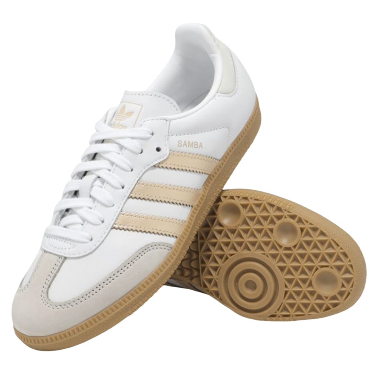 adidas Samba OG White Wonder Gold Metallic (W)