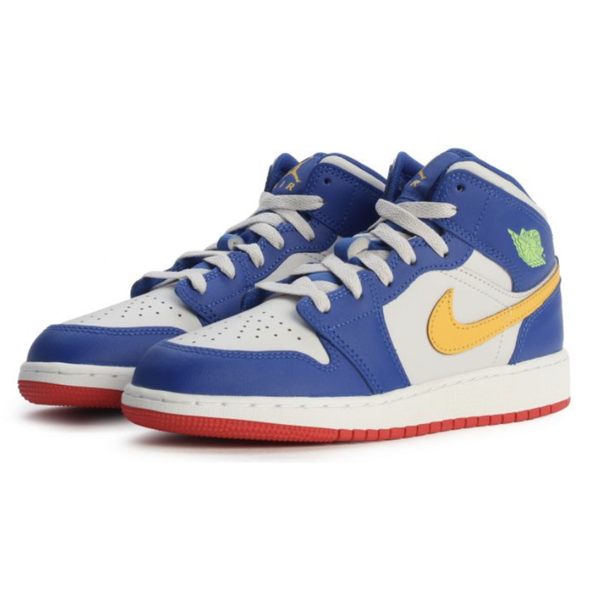 Jordan 1 Mid Racer Blue Red Gold (GS)