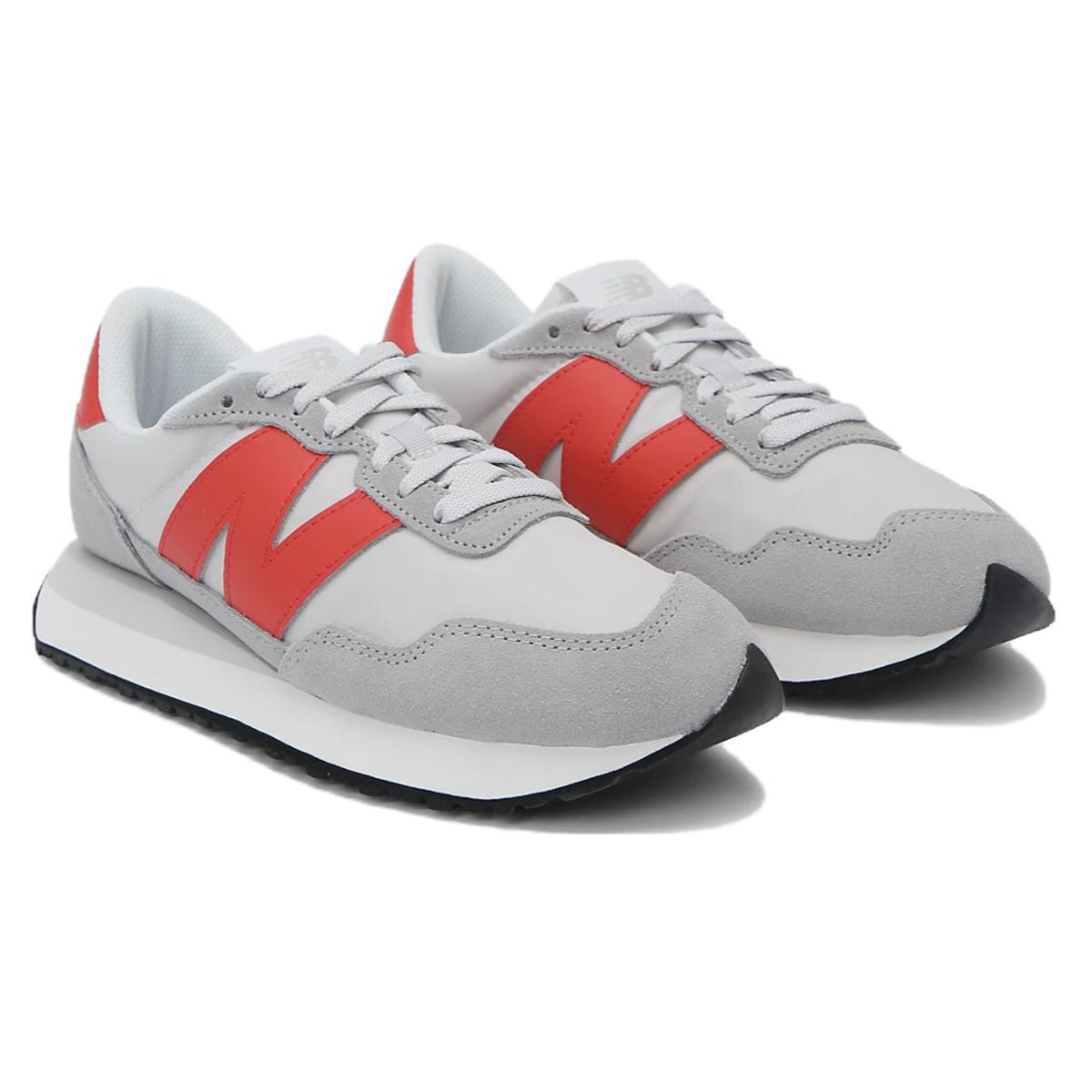 New Balance 237 Concrete Grey Matter True Red