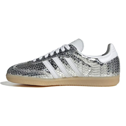 adidas Samba OG Patent Snakeskin Silver Metallic (W)