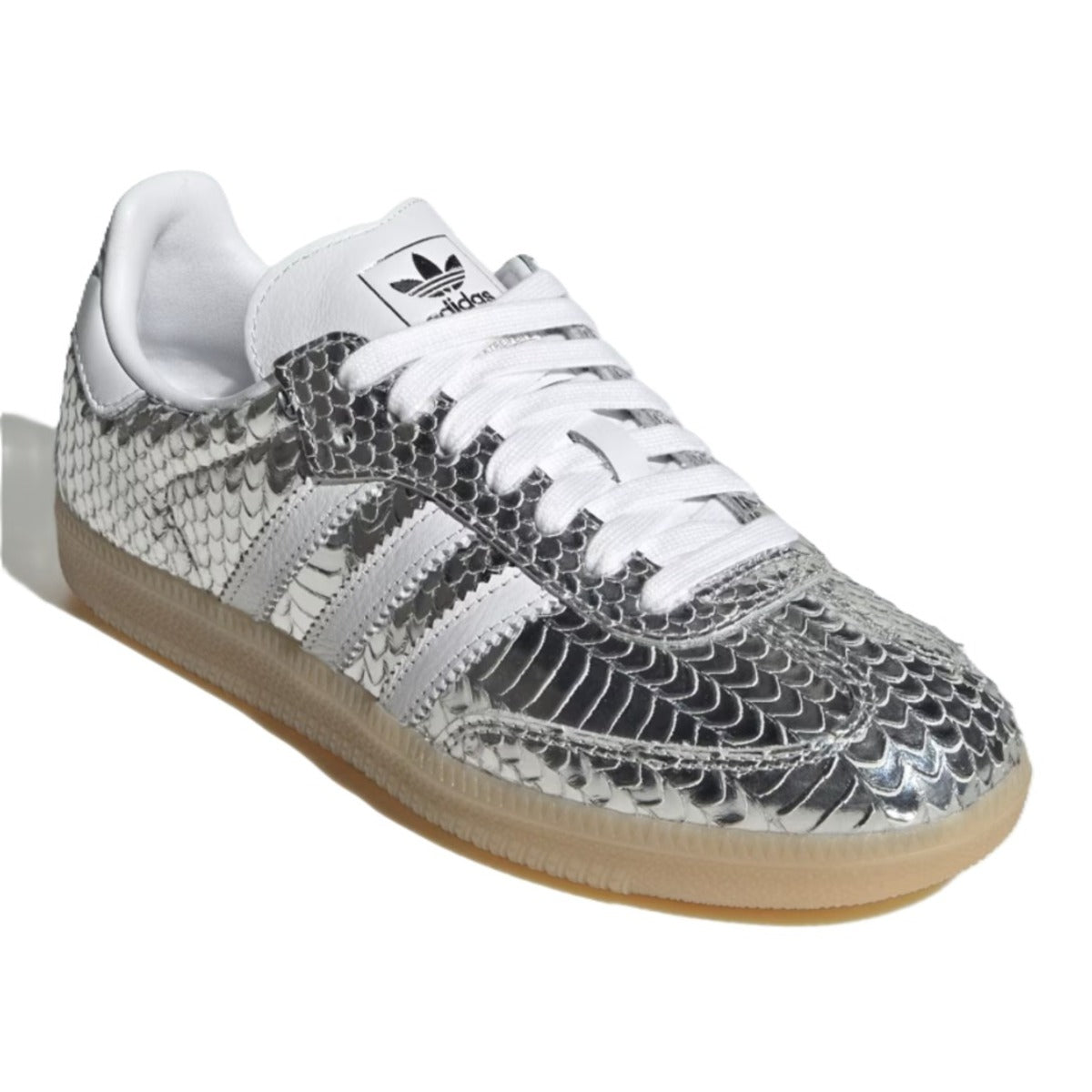 adidas Samba OG Patent Snakeskin Silver Metallic (W)