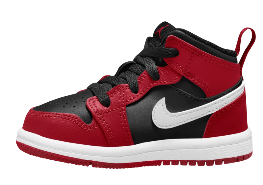 Jordan 1 Mid Black Gym Red (TD)