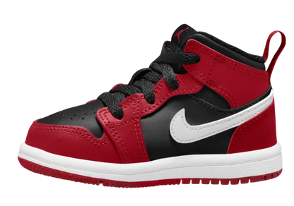 Jordan 1 Mid Black Gym Red (TD)