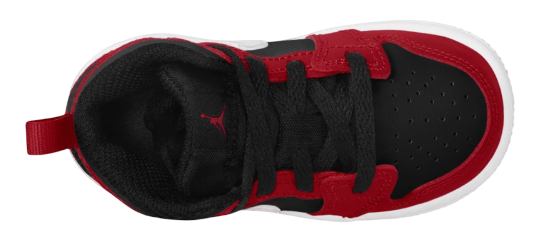 Jordan 1 Mid Black Gym Red (TD)