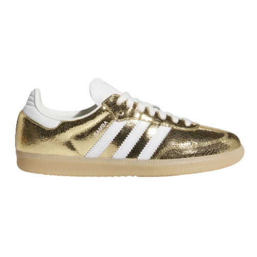 adidas Samba OG Gold Metallic Cracked Leather (W)