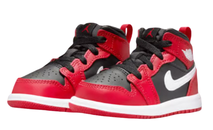 Jordan 1 Mid Black Gym Red (TD)