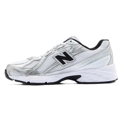 New Balance 740 White Silver Metallic Navy