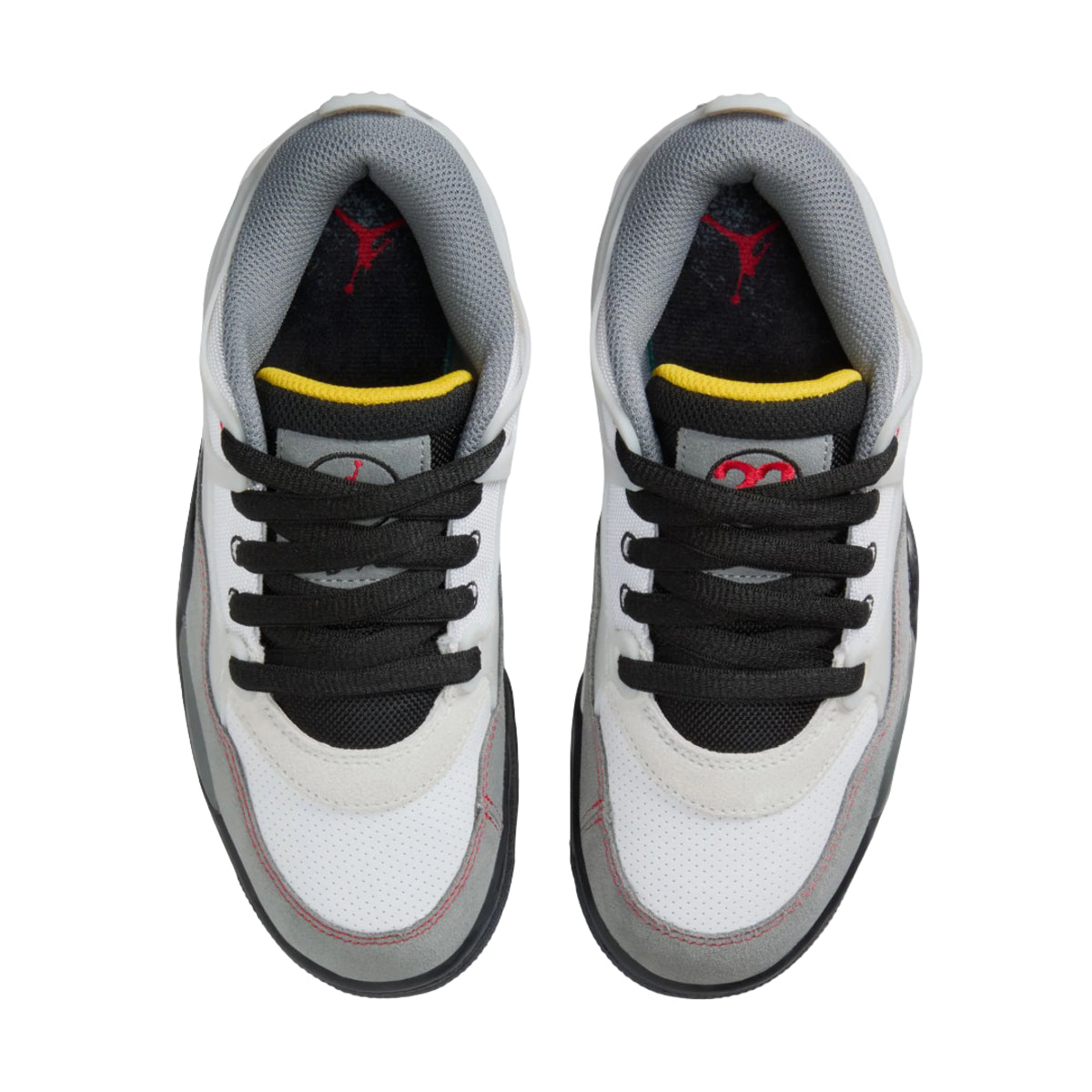 Jordan 4 RM Premium White Black Smoke Grey Fire Red (GS)