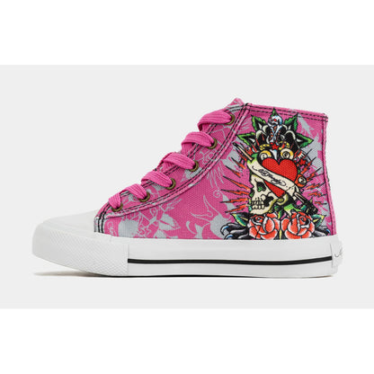 Ed Hardy Skull High Top Pink (PS)