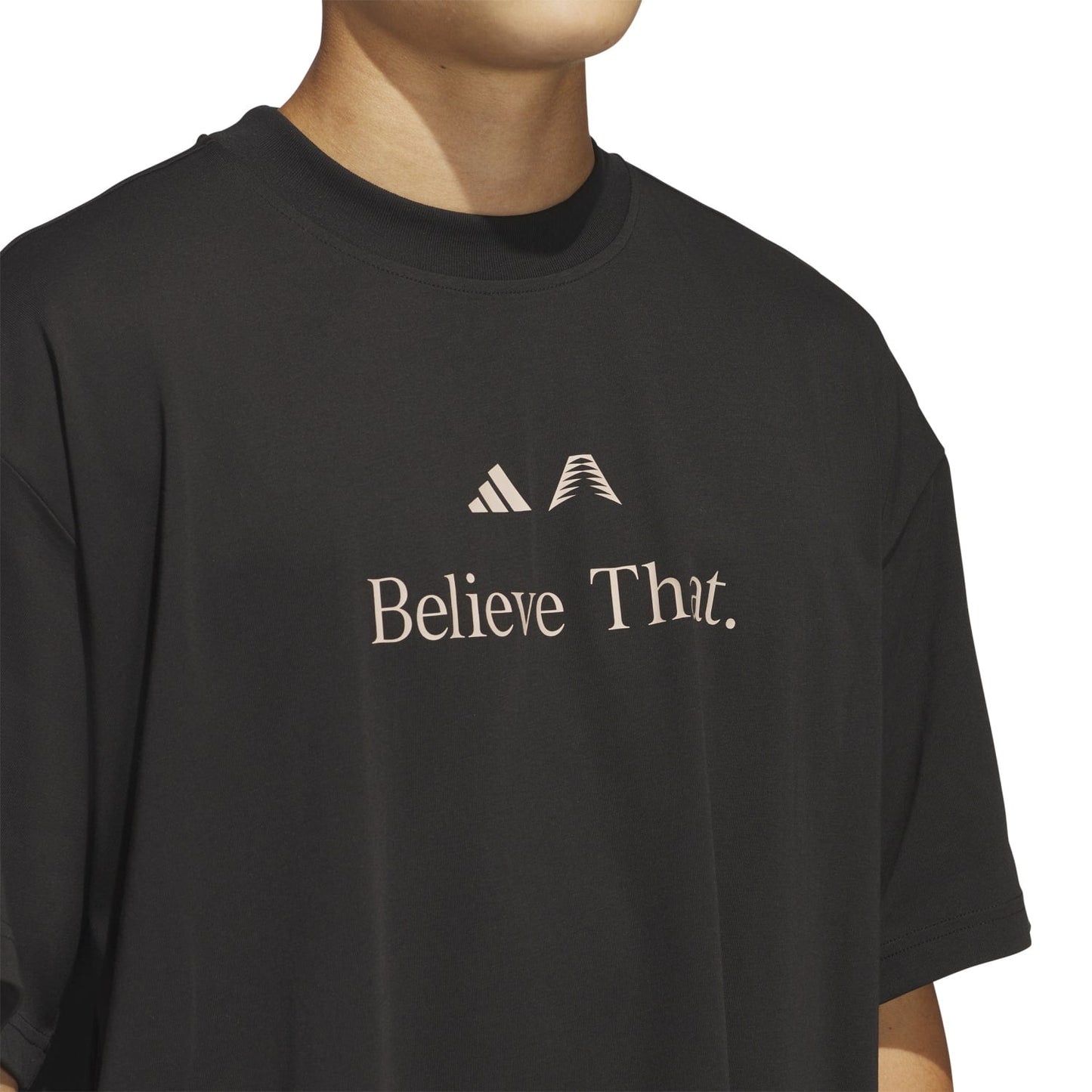 Adidas Ant Believe Tee Anthony Edwards Black Taupe JW4292