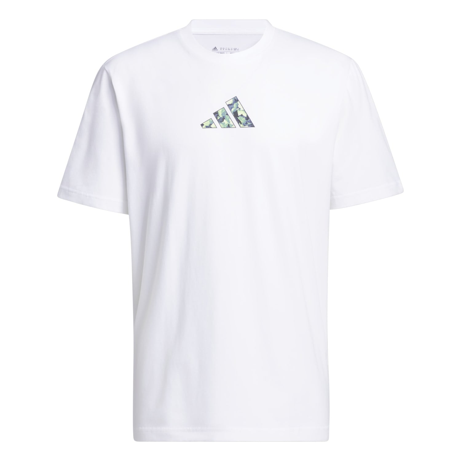Adidas Basketball Men Lil Stripe Photoreal Graphic Tee White IN6376