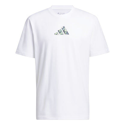 Adidas Basketball Men Lil Stripe Photoreal Graphic Tee White IN6376