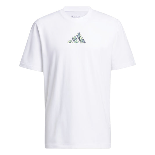 Adidas Basketball Men Lil Stripe Photoreal Graphic Tee White IN6376