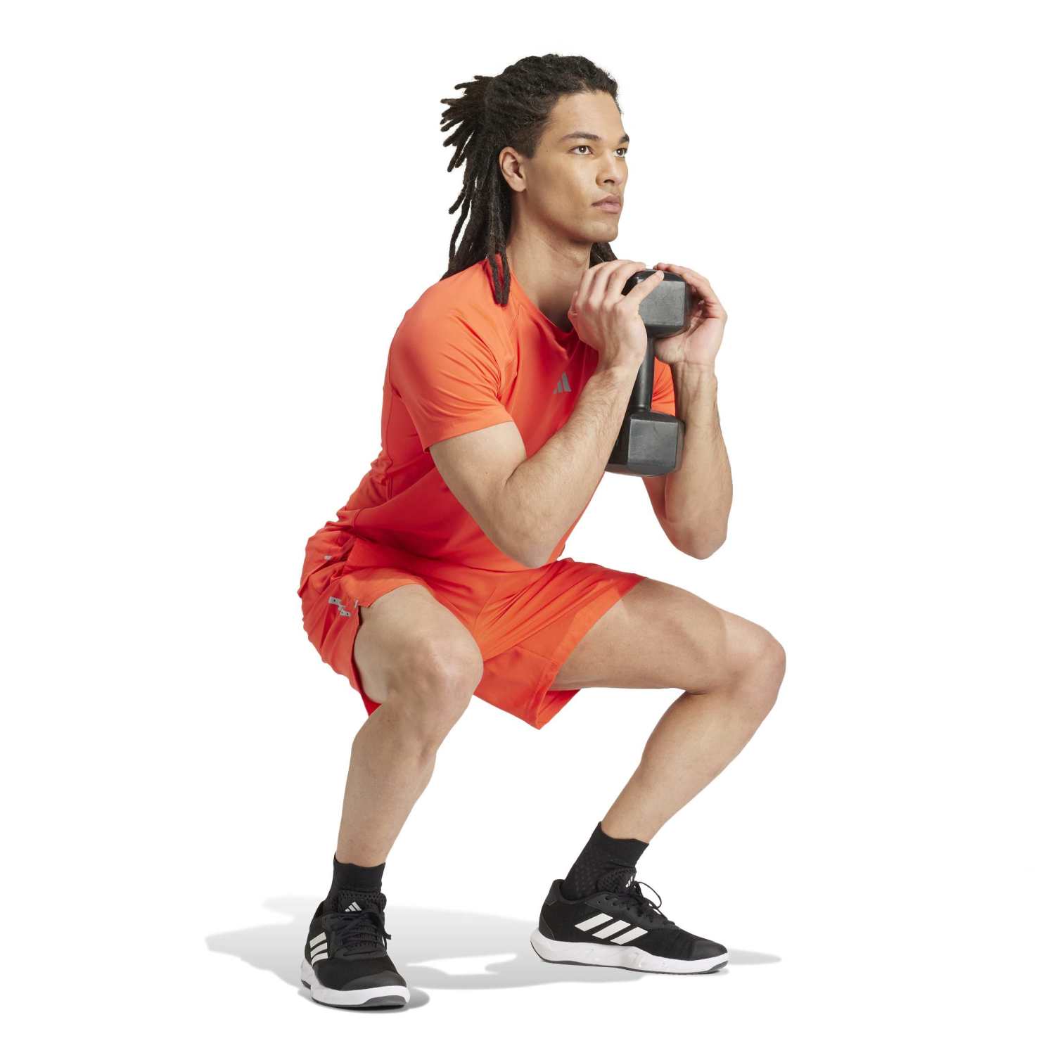 Adidas Men Gym Training Tee Orange