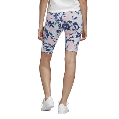 Adidas Originals Short Tight Tie Dye Vapour Blue Pink Women GL6350
