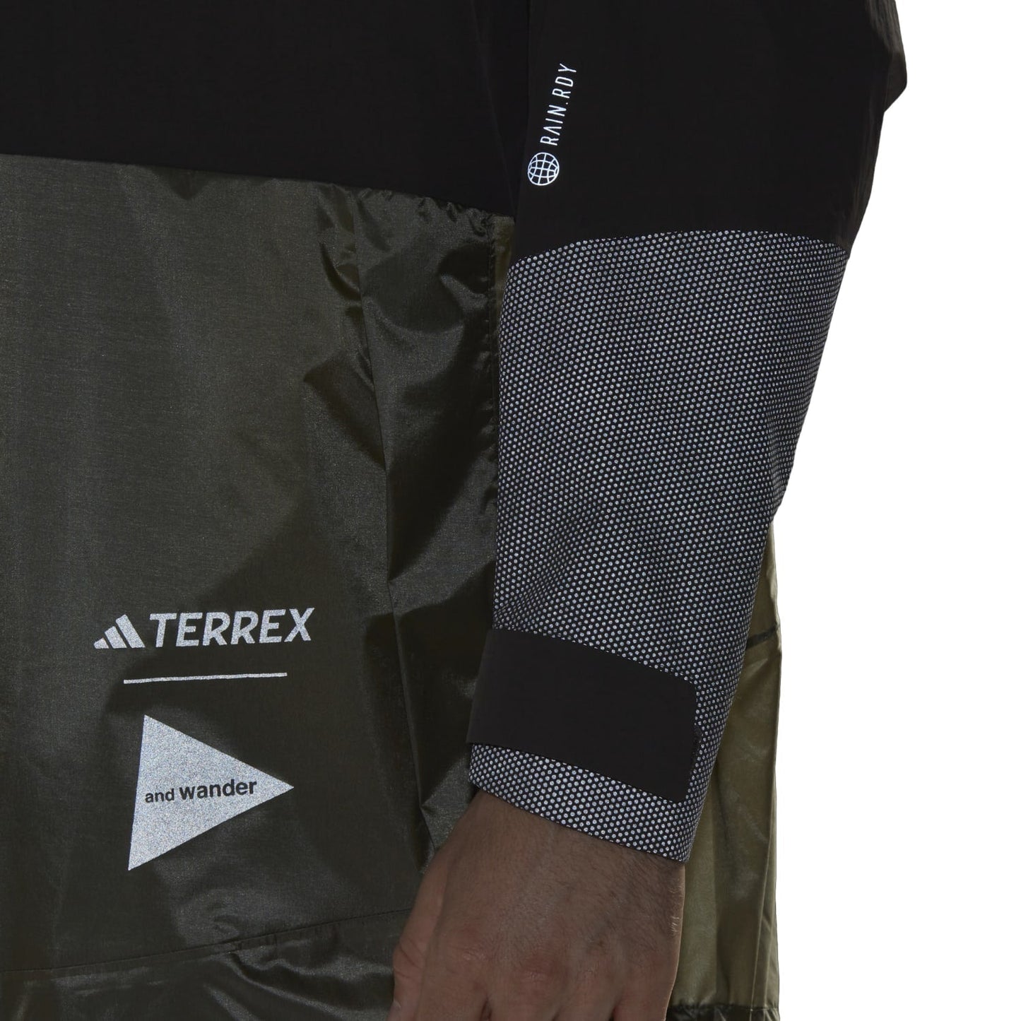 Adidas Outdoor Men XPL AWD Rain Jacket Shadow Olive HR7147