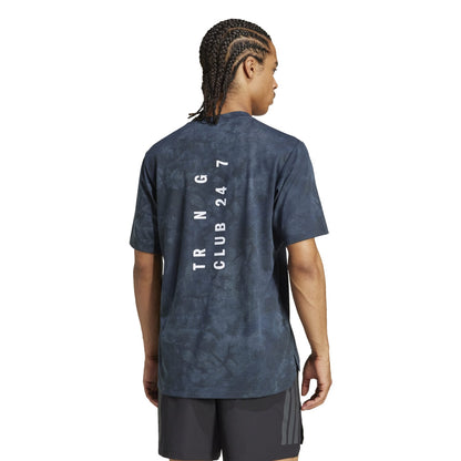 Adidas Power Graphic Tee Aurora Ink Black