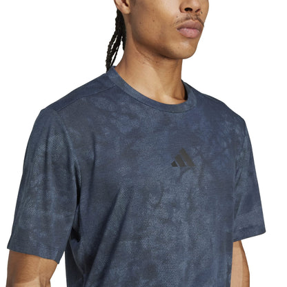 Adidas Power Graphic Tee Aurora Ink Black