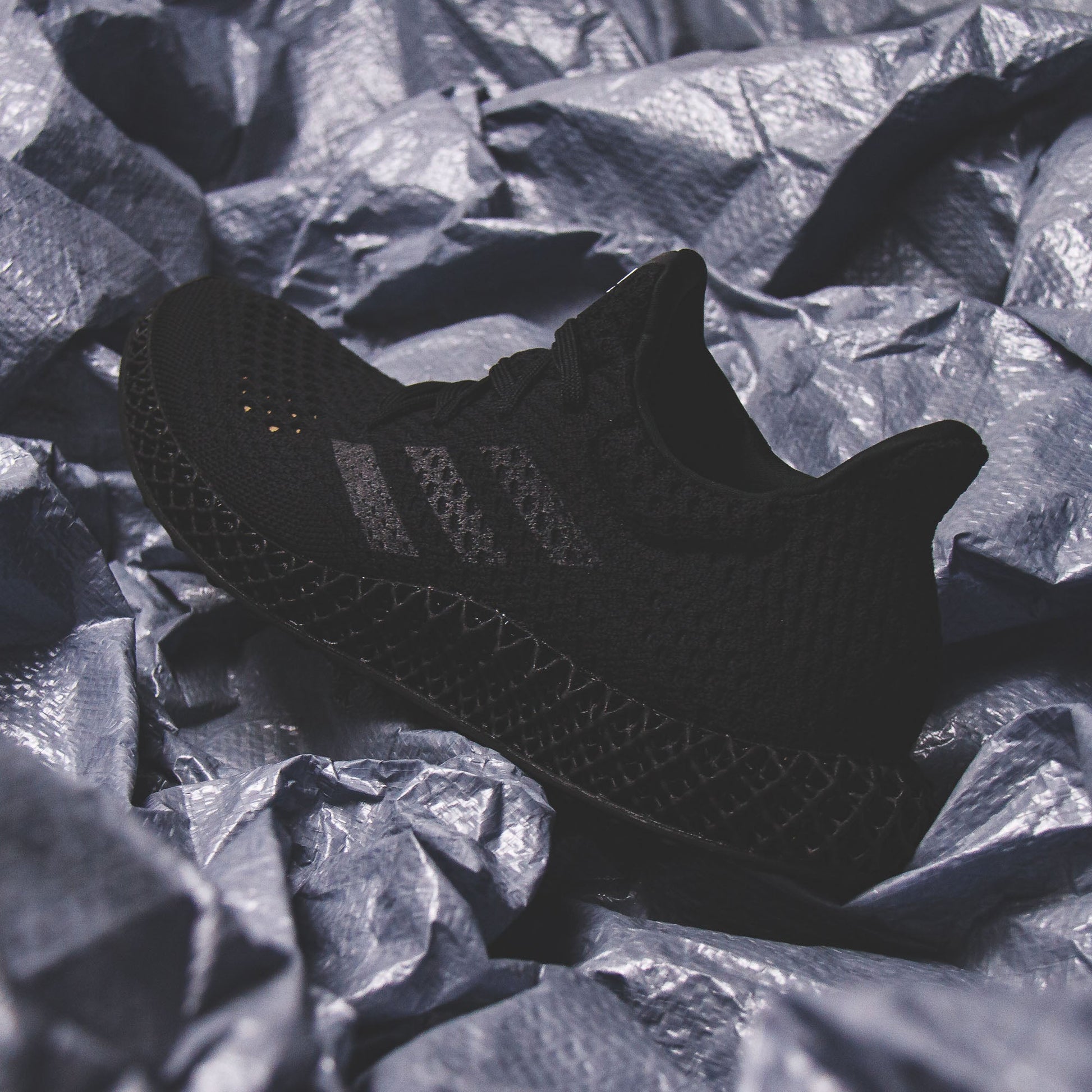 Adidas Running Men 4D Futurecraft Triple Black Q46228