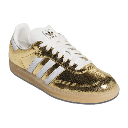 adidas Samba OG Gold Metallic Cracked Leather (W)