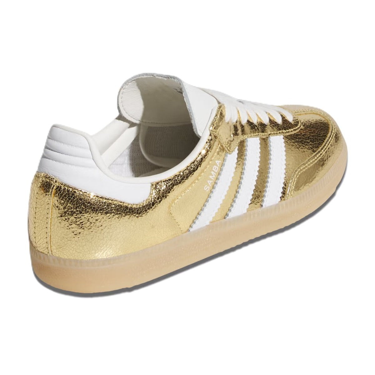adidas Samba OG Gold Metallic Cracked Leather (W)