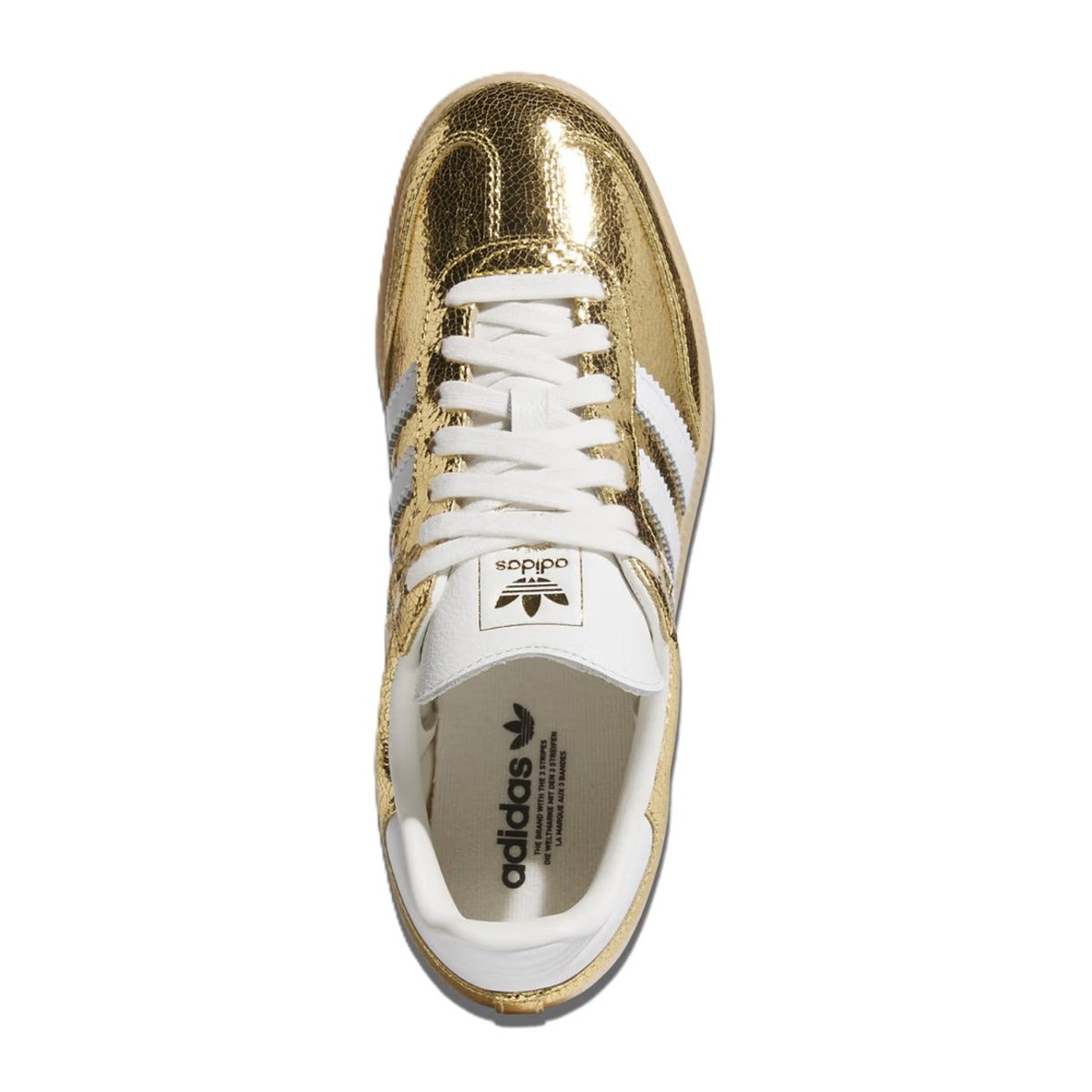 adidas Samba OG Gold Metallic Cracked Leather (W)
