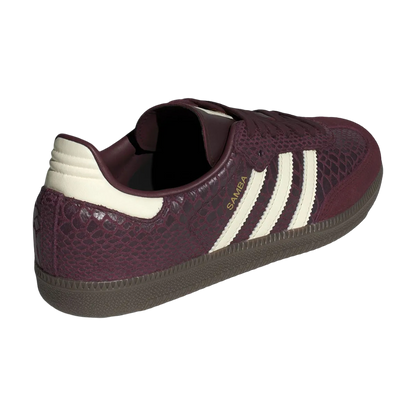 adidas Samba OG Snakeskin Maroon Cream White (W)